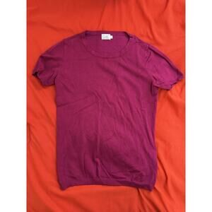CIELO Knit T-shirt in Magenta (MEDIUM)